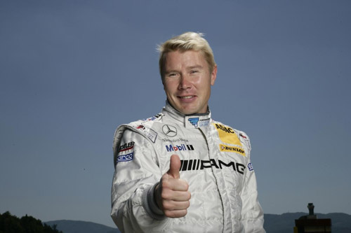 Mika Hakkinen test Mercedes DTM
